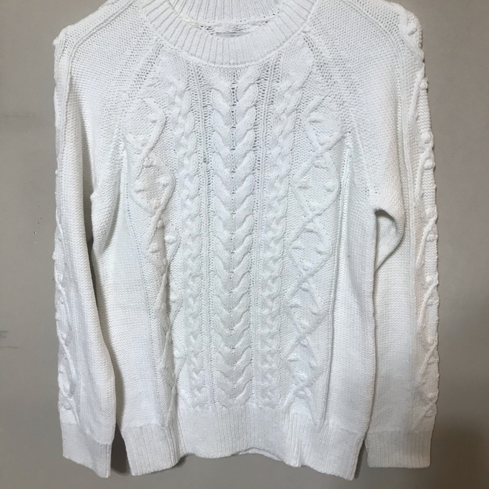 White lucky brand sweater knit
